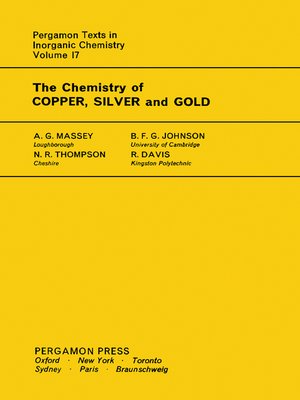 cover image of The Chemistry of Copper, Silver and Gold